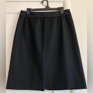 J. Crew Black A-Line Knee-Length Skirt